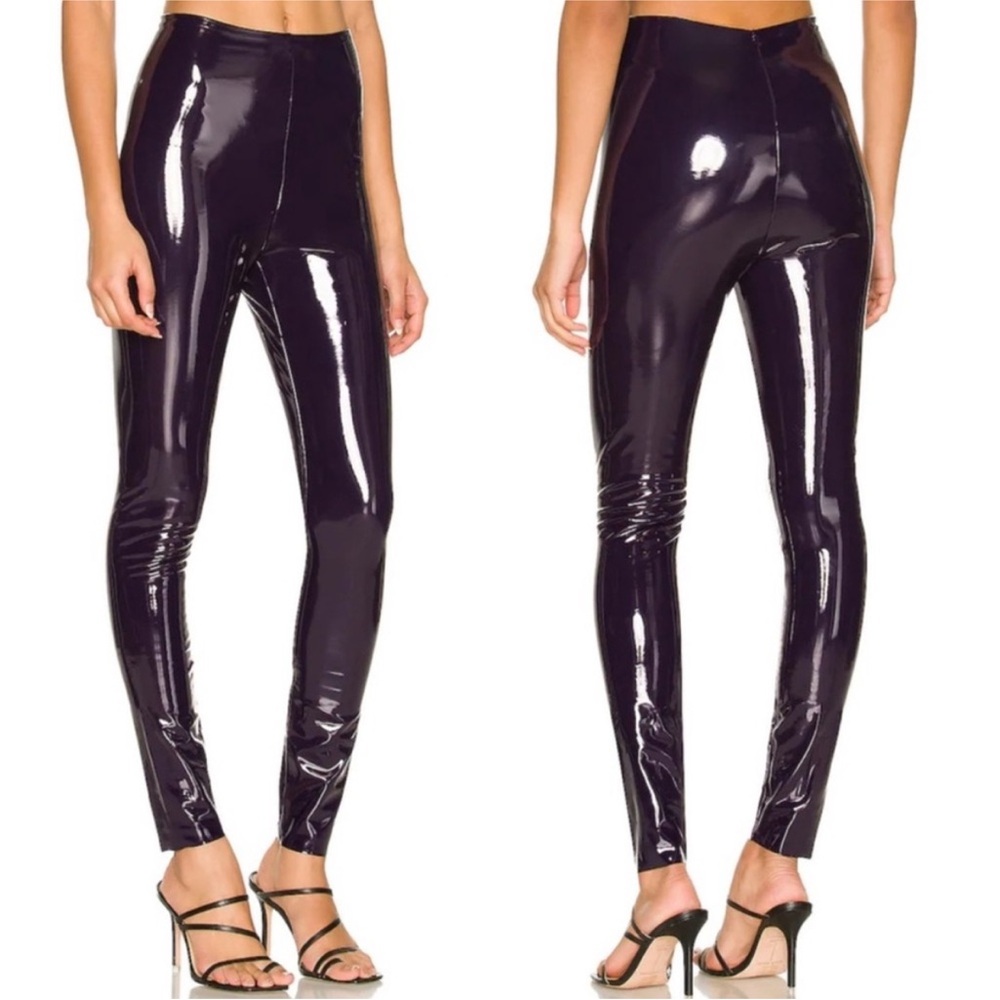 Commando Glossy Dark Purple Leggings eggplant
